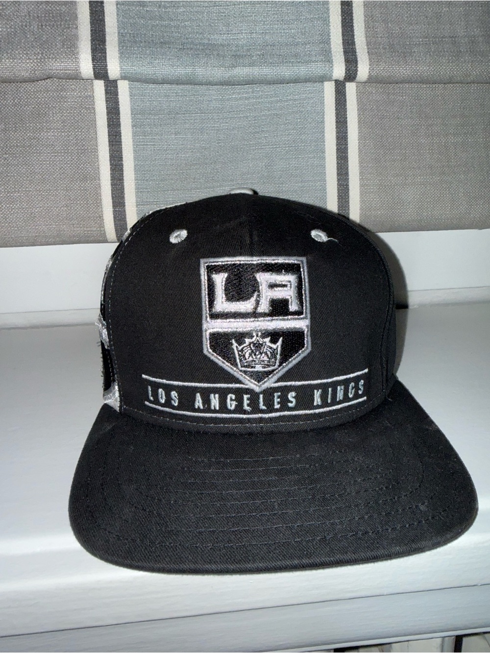 Reebok Black and White Los Angeles Kings Snapback Hat